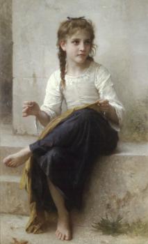 William-Adolphe Bouguereau : La couturiere, Sewing